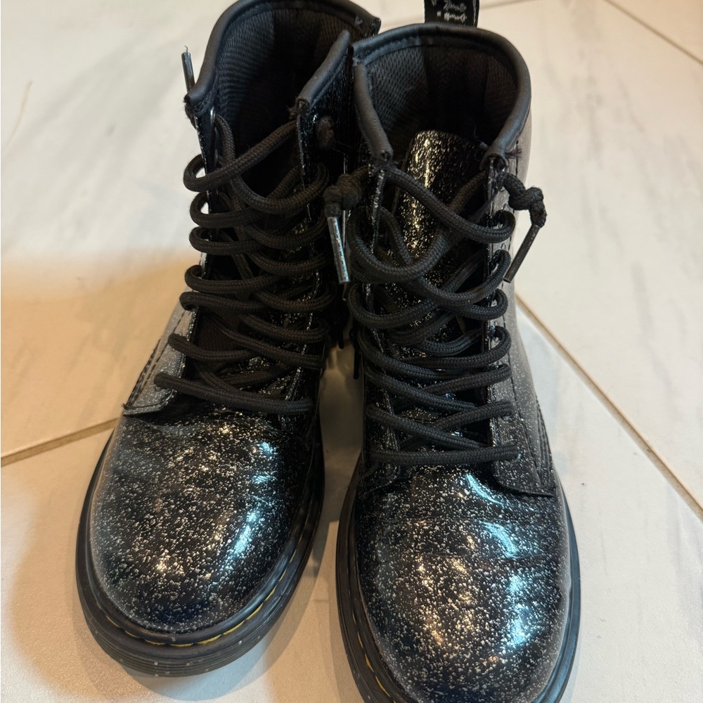 Dr. Martens Black Glitter Boots